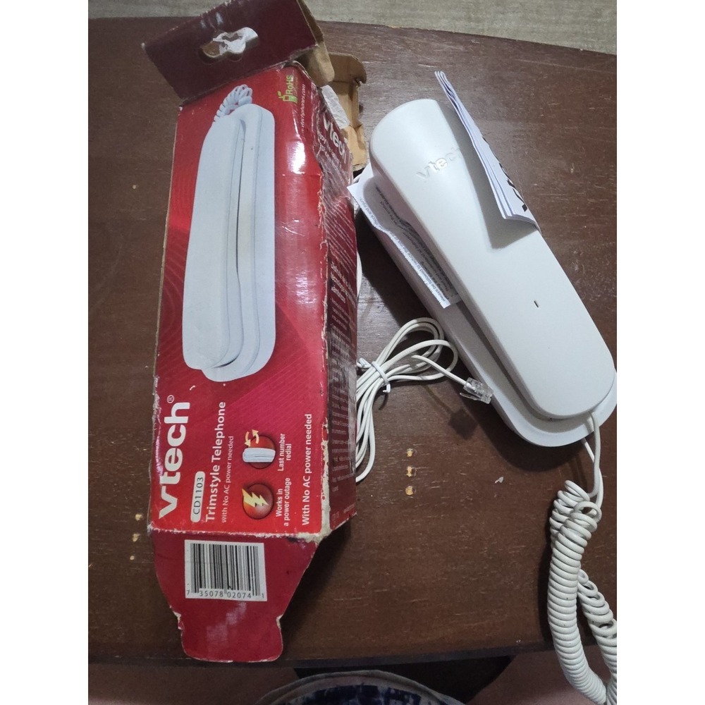 VTech Trimstyle Corded Telephone Ringer Receiver with Volume Control CD1103